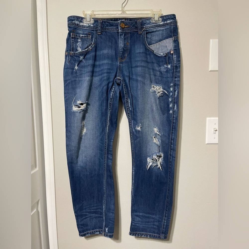 Zara Destroyed Basic Z1975 Jeans